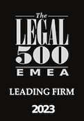 LEGAL 500 EMEA LEADING FIRM 2023 수상